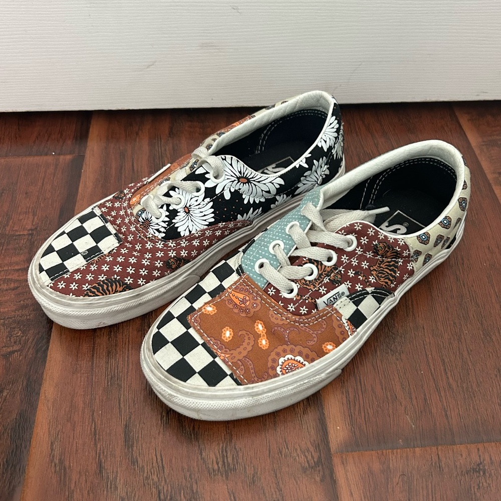 patterned-patched vans - Picture 2 of 5
